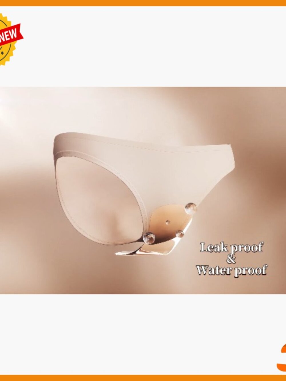 Leakproof Period Bikini Set with UPF50+ Quick-Dry Fabric for Swimming - Picture 6 of 7